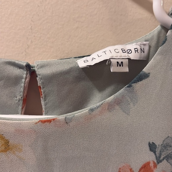 Baltic Born Pastel Floral Dress - maxi dress - front slit - flutter sleeve - med - Picture 3 of 7